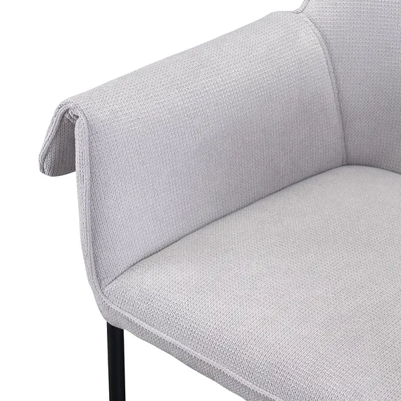 Стул-кресло Luras светло-серый шенилл