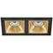 Комплект из светильников и рамки Lightstar Domino Quadro (214527+214503+214503) D5270303