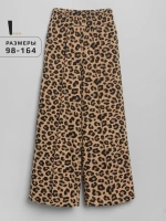 Штаны для девочки палаццо о с принтом