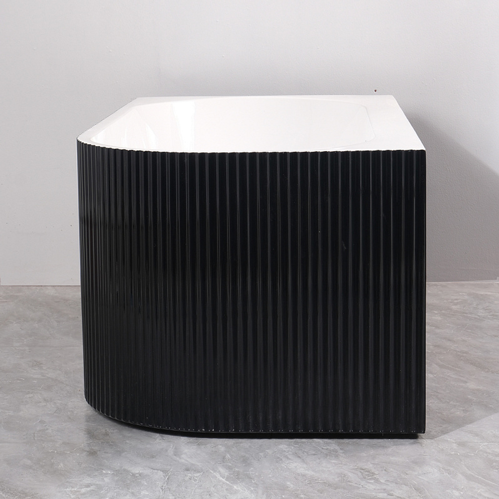 Ванна акриловая Azario LAGO BLANCO BLACK 170х75 пристенная (AZ-6724-1CLB 17075)