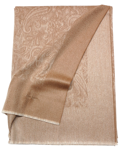 Плед 150х200 Glen Saxon Border Paisley Sand Stone Sand