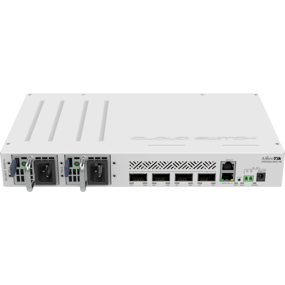 Коммутатор (свитч) MikroTik CRS504-4XQ-IN