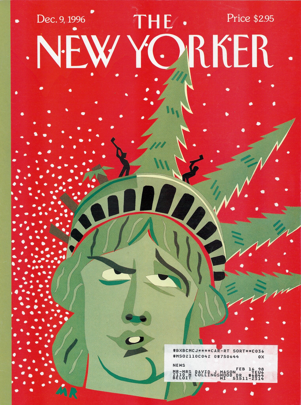 Журнал The New Yorker 09-12-1996, обложка