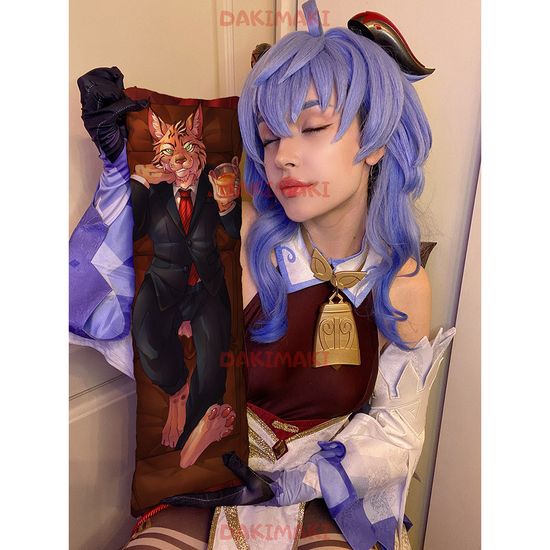 Мини дакимакура фурри Тигр арт. M1186, 60х20 см