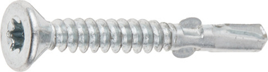 Саморез с крыльчаткой (флюгель) 4.8х32 мм, цинк, сверло, T25 (20 шт в зип-локе) STARFIX