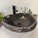 Раковина из речного камня RS-65370 49*46*15 0856