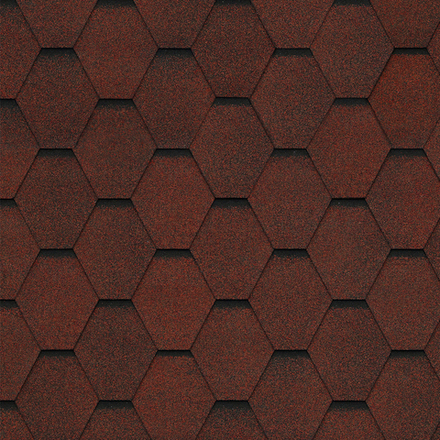 Черепица битумная гибкая Tegola COMFORT GARDA Rosso 409