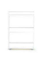 Полка выдвижная, для кухни и ванной комнаты 76х52х16 см, 3-х этажная, белый