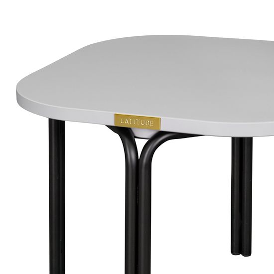 Столик кофейный ror, 50х50 см, черный/серый