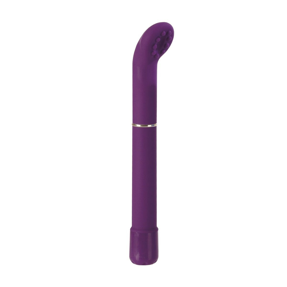 Фиолетовый вибратор с загнутым кончиком i9 Teaser Exciters - 17 см. (Цвет: фиолетовый)