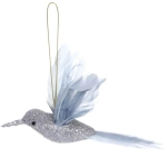 Украшение новогоднее «Колибри» 2,5*7*13 см, Серебро