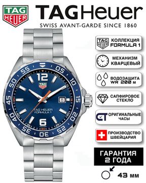 TAG Heuer WAZ1010.BA0842 мужские часы TAG HEUER FORMULA 1