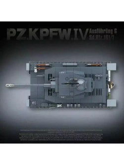 Конструктор Средний немецкий танк PZ.KPFW.IV 985 деталей