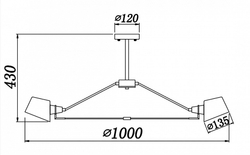 Накладная люстра Freya FR5038-CL-06-B