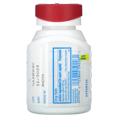 Aleve, Напроксен натрия в таблетках, легко открывающаяся крышка от артрита, 220 мг, 90 капсул