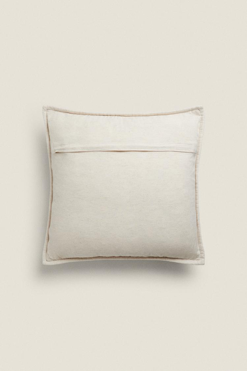 ZARA HOME ЛЬНЯНОЙ ЧЕХОЛ ДЛЯ ДЕКОРАТИВНОЙ ПОДУШКИ, СВЕТЛО-БЕЖЕВЫЙ