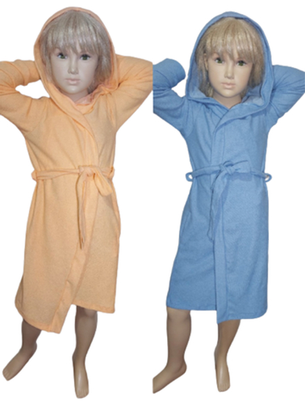 1046 Халат детский махровый с капюшоном (84-164)