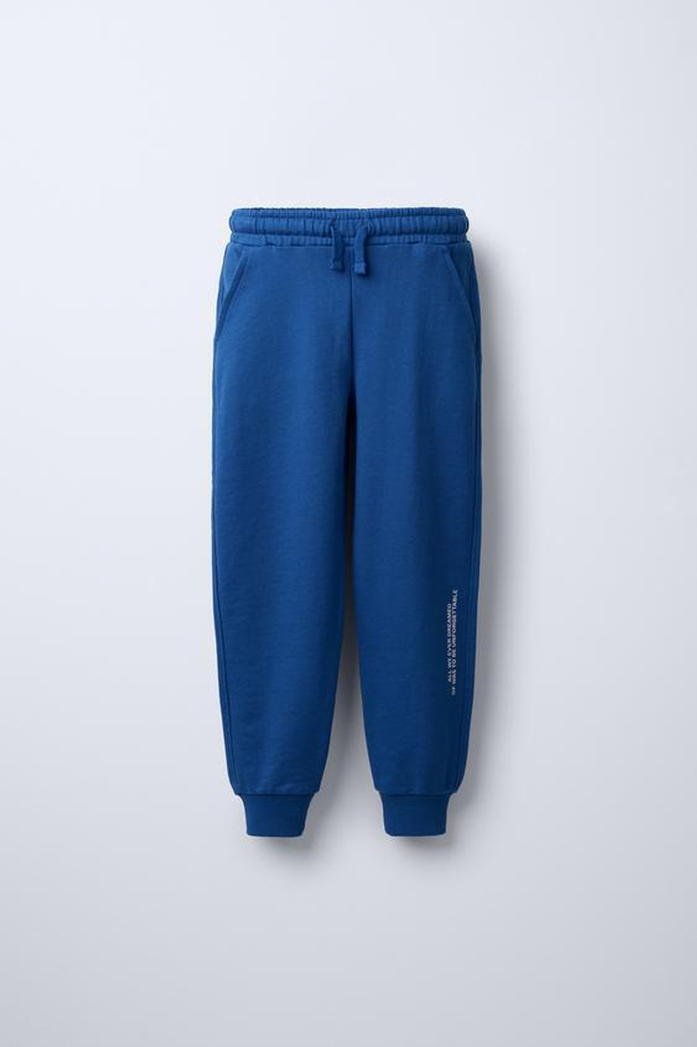 ZARA ДЖОГГЕРЫ С НАДПИСЬЮ, СИНИЙ ЭЛЕКТРИК