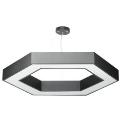 Светильник LED ЭРА Geometria SPO-123-B-40K-045 Hexagon 45Вт 4000K 2900Лм IP40 600*80 черный подвесной драйвер внутри