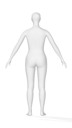 3D аватар манекена Моника