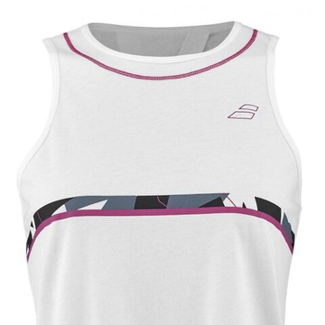 Женский топ теннисный Babolat Aero Cotton Tank Woman - белый