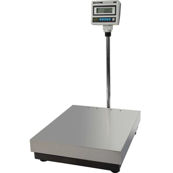 Весы товарные напольные CAS DBII-600, RS232, 600кг, 100/200гр, 600x700, с поверкой, съемная стойка