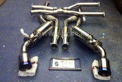 Выхлопная система Infiniti FX35, QX70,FX37,FX50 - ARK GRiP True Dual Exhaust System - Burnt Tip