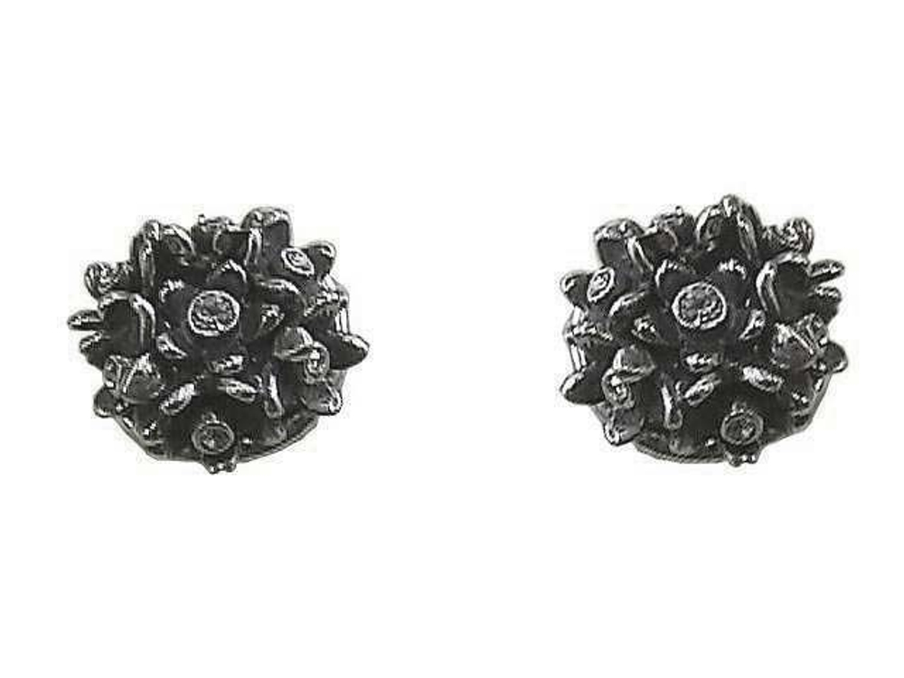 "Алиса" серьги в серебряном покрытии из коллекции "Сударыня" от Jenavi с замком пуссеты