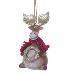 GAEM Фигурка декоративная подвесная "Олень", L5,5 W4,5 H10,5 см, 2в.
