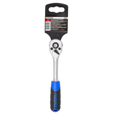 Трещотка реверсивная с резиновой ручкой 3/8''(L-200мм, 72зуб) Forsage F-80233