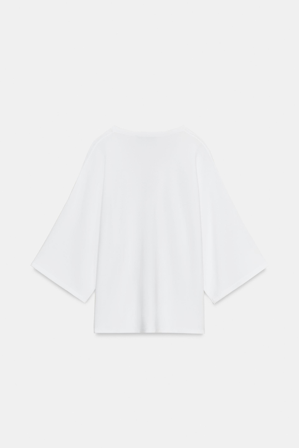 ZARA ДЖЕМПЕР С V-ОБРАЗНЫМ ВЫРЕЗОМ, БЕЛЫЙ