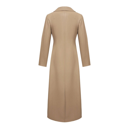 Тренч из эко кожи Нailey бежевый