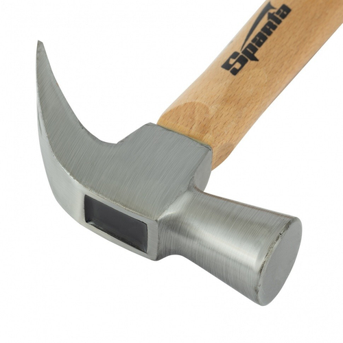 104235 Молоток-гвоздодер, 650 г, боек 32 мм, деревянная рукоятка Sparta