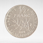 France, ½ Franc 1978 - Signature "O. Roty", VF