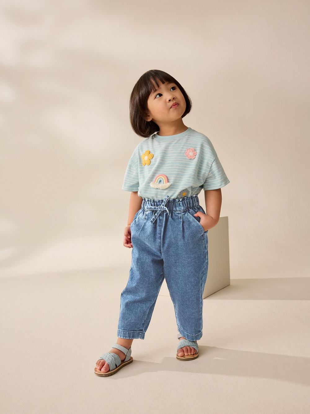 Джинсы для девочки Next AV0-228, Синий