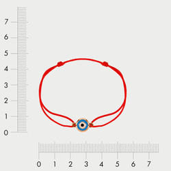 Браслет текстильный со вставкой из розового золота 585 пробы (арт. Б10910101)