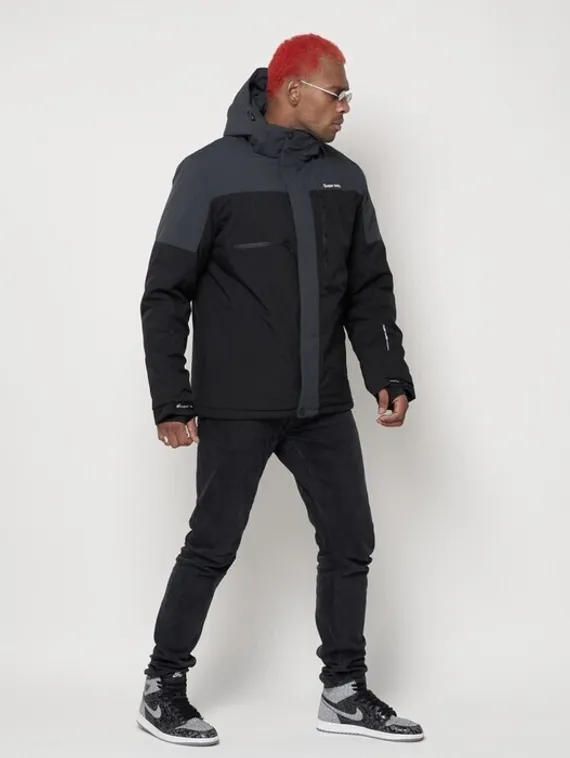 Куртка горнолыжная мужская, цвет чёрный, размер 48