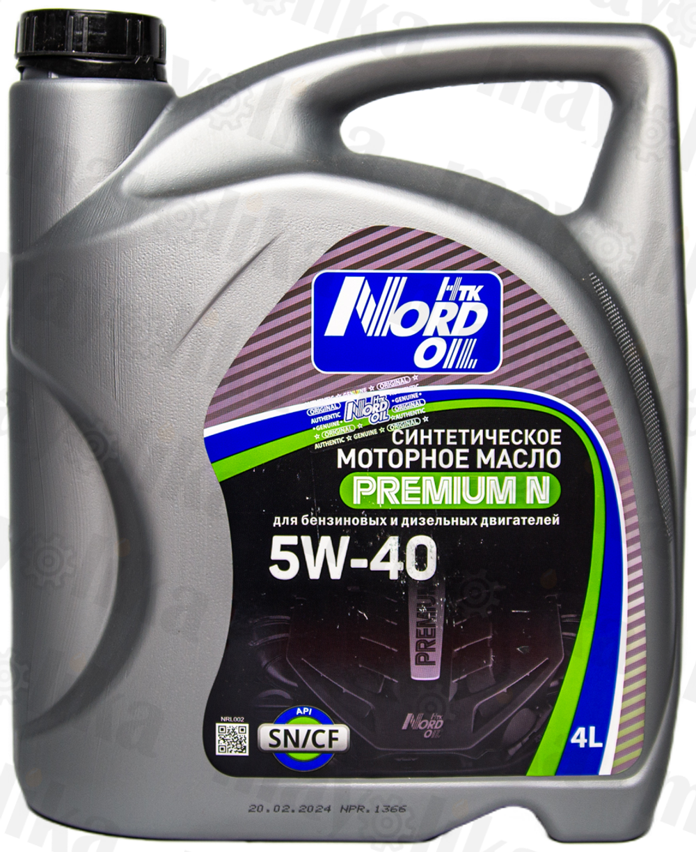 Моторное масло NORD OIL Premium N 5W-40 SN/CF