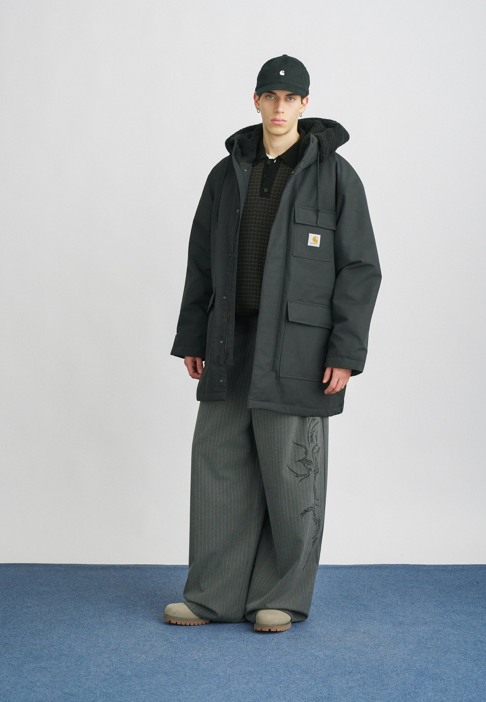 Carhartt WIP SIBERIA - Зимнее пальто - Чёрный