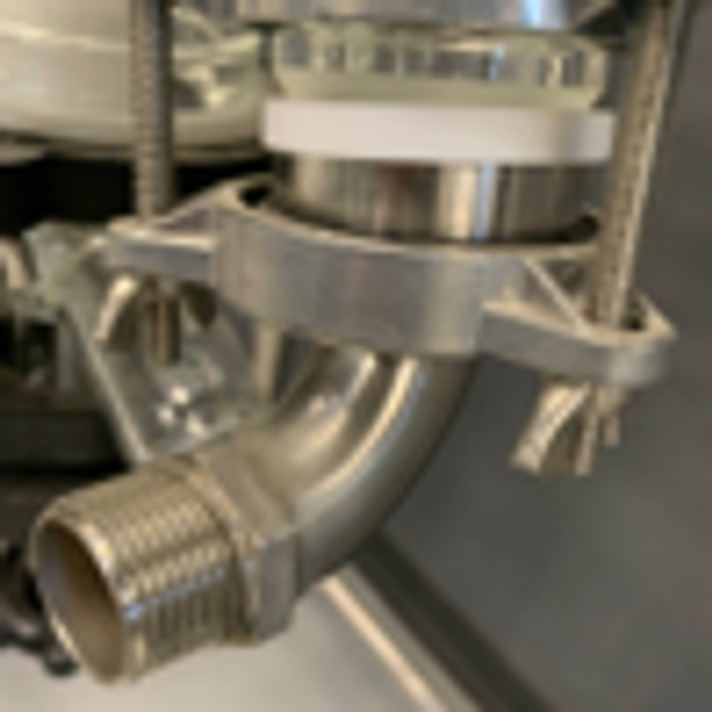 Отвод для рубашки реактора 100л