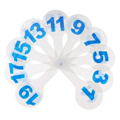 Веер-касса, цифры от 0 до 20, Calligrata, пакет с европодвесом, МИКС