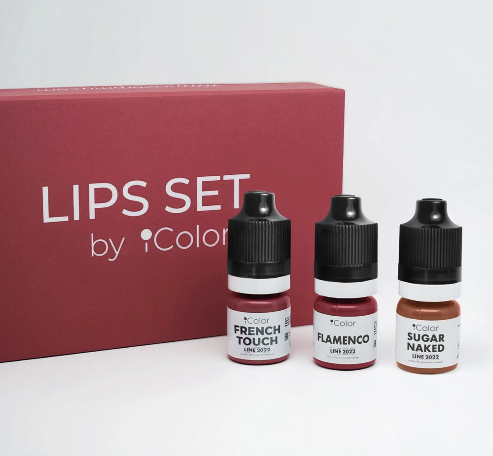 мини-сет Lips set icolor 3 пигмента в 5 мл