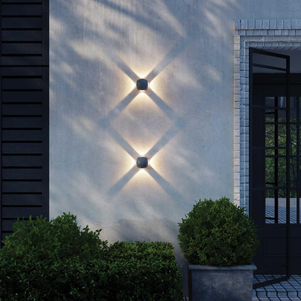 Уличный настенный светодиодный светильник 358464 STREET NT20 169 темно-серый IP54 LED 4000K 12W 85-265V  CALLE