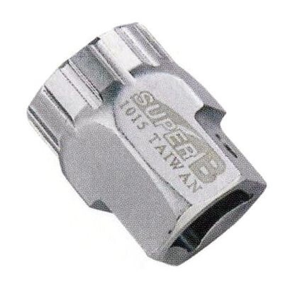 AM1015, Съемник для кассеты Shimano под ключ 19мм и 24мм или 1/2" шестигранник, after market упаковк