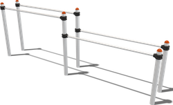 Брусья двухуровневые гимнастические, паттерн Vector