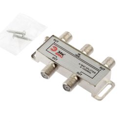 Делитель ТВ ЭРА SIMPLE DS-F-03 4 ответвления под F разъём 5-1000 МГц упаковка 1 шт | Разъёмы, переходники, ТВ делители