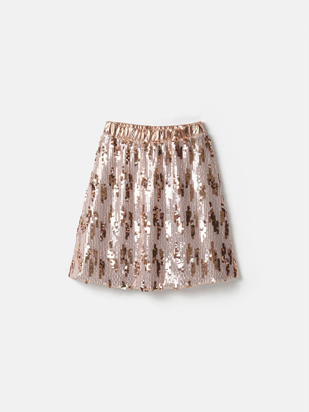 Юбка с пайетками "Розовое золото" 7+