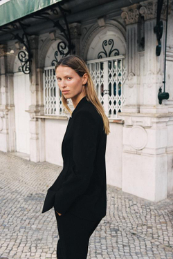 ZARA БРЮКИ FLARE, ЧЕРНЫЙ