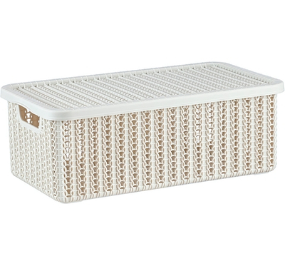 Коробка ВЯЗАНИЕ 6л с крышкой М 2370