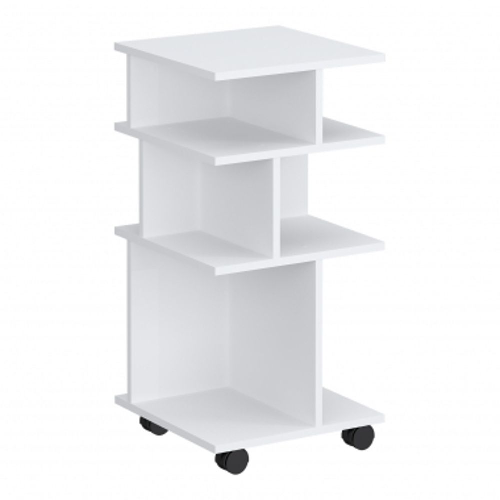 Стеллаж мобильный Париж (Белый), МФ 1+1, г. Уфа